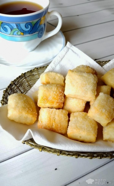 Рецепт: Печенье на кефире - печеньки-малышки Рецепт: Печенье на кефире - печеньки-малышки