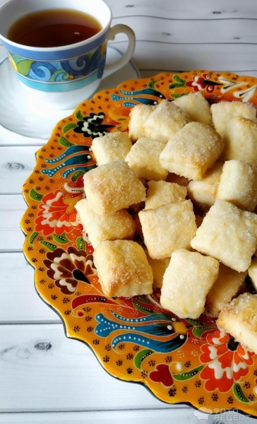 Рецепт: Печенье на кефире - печеньки-малышки Рецепт: Печенье на кефире - печеньки-малышки