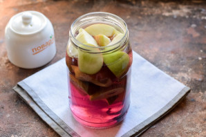 Компот из яблок и каркаде на зиму Компот из яблок и каркаде на зиму