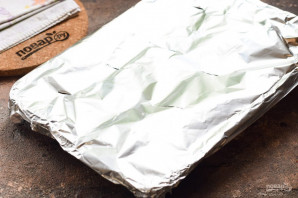 Мясо по-французски в фольге с грибами