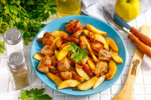Свинина с яблоками Свинина с яблоками