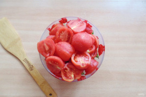 Протертые помидоры с чесноком на зиму