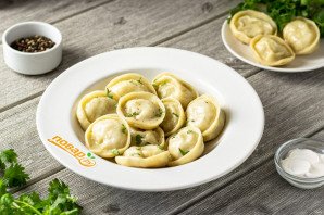 Пельмени с редькой