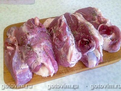 Баранина в рукаве, запеченная с овощами Баранина в рукаве, запеченная с овощами