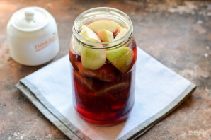 Компот из яблок и каркаде на зиму Компот из яблок и каркаде на зиму