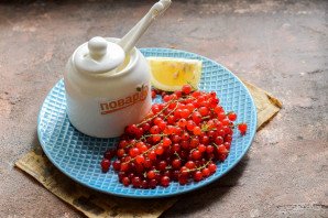 Компот из красной смородины с лимоном на зиму