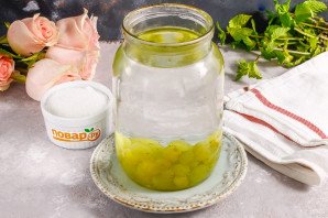 Компот из белого винограда на зиму