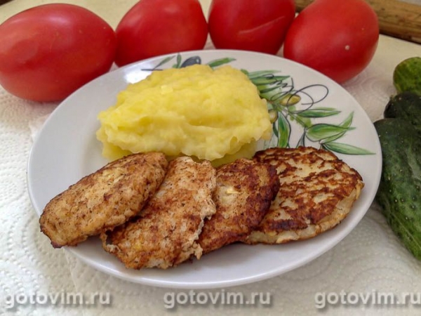 Рыбные котлеты из минтая с кабачком Рыбные котлеты из минтая с кабачком