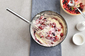 Быстрый пирог с ягодами