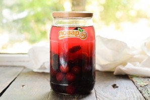 Компот из вишни и шелковицы на зиму