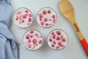 Желе из йогурта