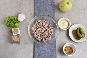 Салат из телятины