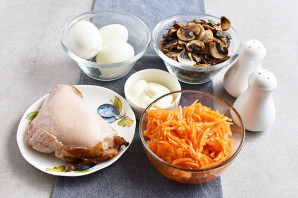 Салат из копченого окорочка Салат из копченого окорочка