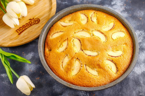 Шарлотка с яблоками и мандаринами Шарлотка с яблоками и мандаринами