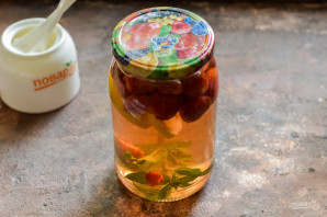 Компот из клубники "Мохито" на зиму