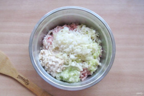 Ленивые голубцы с капустой и кабачками