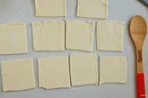 Слоеные конвертики с творогом Слоеные конвертики с творогом