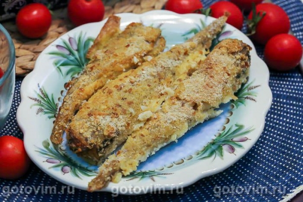 Минтай в сухарях Минтай в сухарях