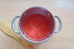 Протертые помидоры с чесноком на зиму