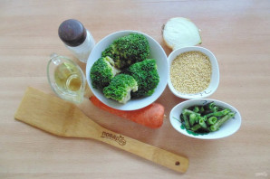 Пшенная каша с брокколи