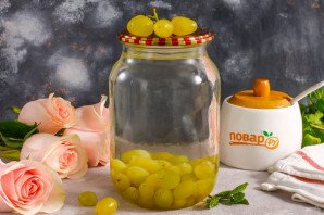 Компот из белого винограда на зиму