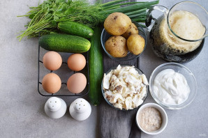 Окрошка рыбная