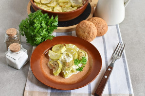 Кабачки в молоке Кабачки в молоке