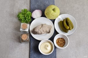 Салат из телятины