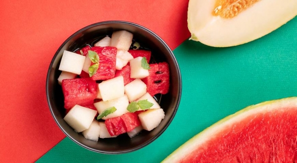Фруктовый салат с арбузом и дыней, пошаговый рецепт с фото Фруктовый салат с арбузом и дыней, пошаговый рецепт с фото