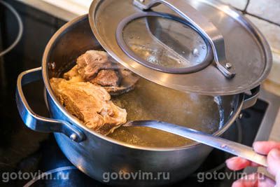 Южный борщ с баклажанами