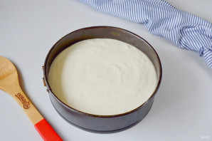 Бисквит с грушами