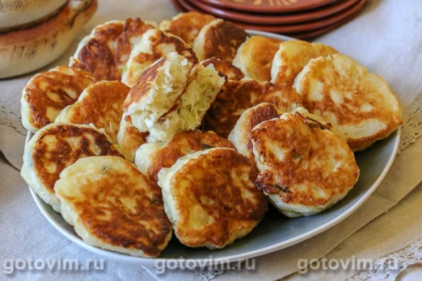 Ленивые пирожки с капустой и яйцом Ленивые пирожки с капустой и яйцом