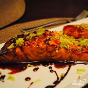 Семга в вине