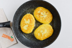 Фаршированные картофельные оладьи Фаршированные картофельные оладьи