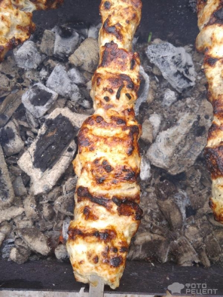 Рецепт: Быстро маринованный шашлык - Из свинины, маринованный растительным маслом и майонезом