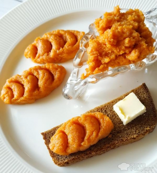 Рецепт: Икра "золотая рыбка" - имитация икры минтая из ... манки