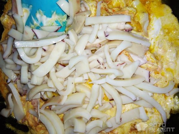 Рецепт: Кальмар жареный в сметане - Нежнейший и вкусный: в сметанно- соевом соусе