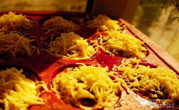 Рецепт: Корзиночки из куриного "теста" - с грибной начинкой Рецепт: Корзиночки из куриного "теста" - с грибной начинкой