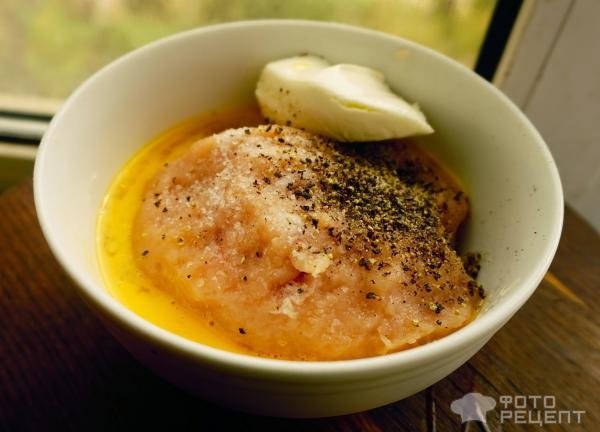 Рецепт: Корзиночки из куриного "теста" - с грибной начинкой Рецепт: Корзиночки из куриного "теста" - с грибной начинкой