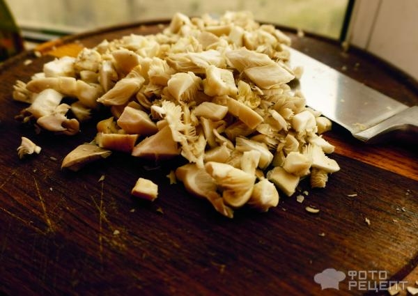 Рецепт: Корзиночки из куриного "теста" - с грибной начинкой Рецепт: Корзиночки из куриного "теста" - с грибной начинкой