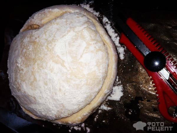 Рецепт: Круглый пшеничный хлеб - В духовке: бюджетный по цене, но вкусный и красивый