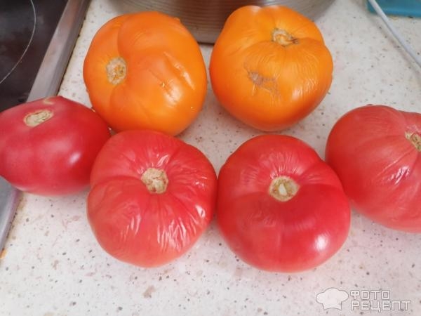 Рецепт: Легкая овощная запеканка - из кабачка с картофелем и томатами "в духовке"