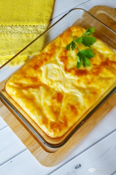 Рецепт: Омлет в духовке - тайны омлета "как в садике"