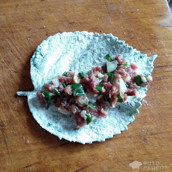 Рецепт: Пирожки из периллы - Kkaenip-Jeon - Корейский панчан