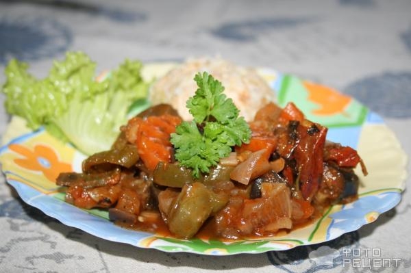 Рецепт: Рагу овощное "Деревенское" - Совсем летнее Рецепт: Рагу овощное "Деревенское" - Совсем летнее