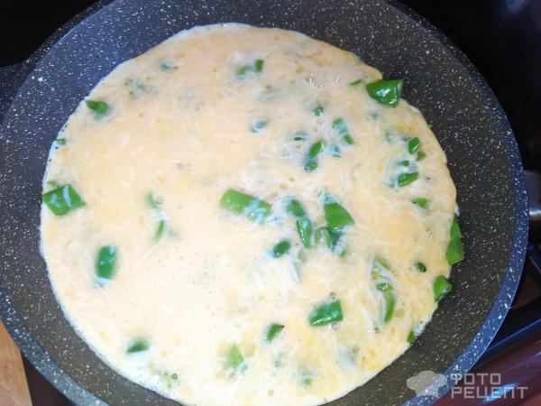 Рецепт: Стручковая фасоль с яйцами - быстро и очень вкусно!