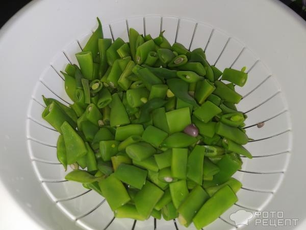 Рецепт: Стручковая фасоль с яйцами - быстро и очень вкусно!