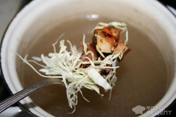 Рецепт: Суп из свежей капусты - с баклажанами Рецепт: Суп из свежей капусты - с баклажанами