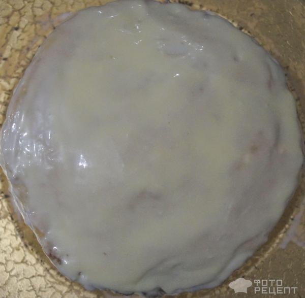 Рецепт: Торт "Молочная девочка" - с персиками и украшением из мастики