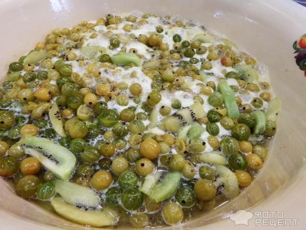 Рецепт: Варенье из крыжовника и киви - мой эксперимент Рецепт: Варенье из крыжовника и киви - мой эксперимент